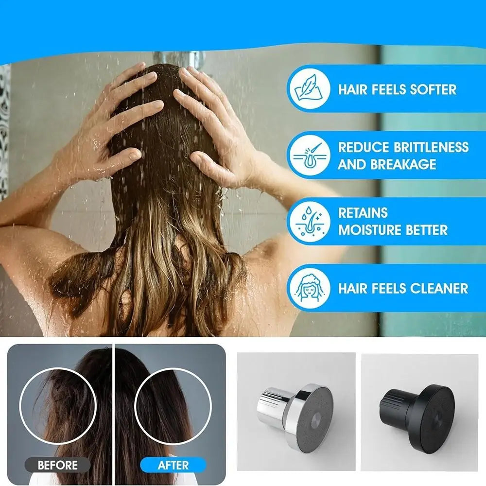 Pressurized Healthier Hair Filtered Shower Head Reduce Hair Shedding Protect Hair Mineral Filtration Shower Head