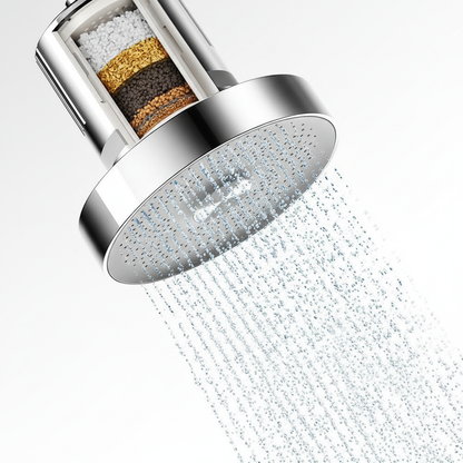 Pressurized Healthier Hair Filtered Shower Head Reduce Hair Shedding Protect Hair Mineral Filtration Shower Head