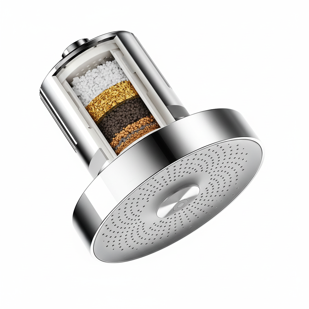 Pressurized Healthier Hair Filtered Shower Head Reduce Hair Shedding Protect Hair Mineral Filtration Shower Head